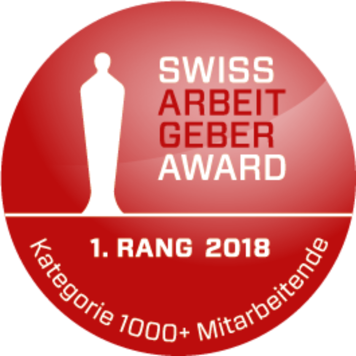 Swiss Arbeitgeber Award - 1. Rang 2018